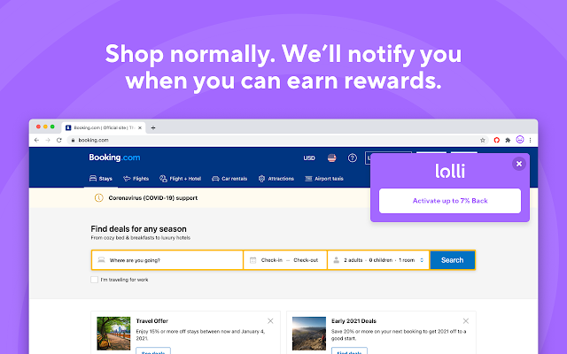 Screenshot 2 of Lolli: Earn Bitcoin and Cash Back