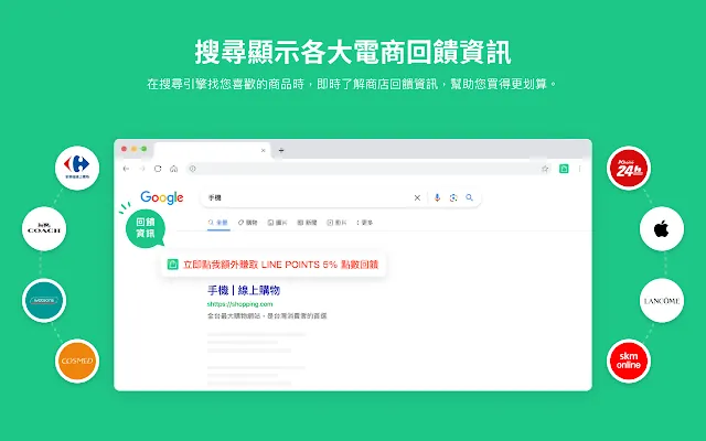 Screenshot 1 of LINE購物省錢助理 - 邊購物邊幫你輕鬆省錢！