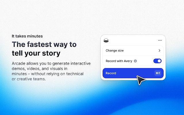 Screenshot 1 of Arcade: AI Interactive Product Demos