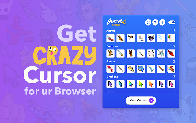 Screenshot 1 of Sweezy Cursors ★ Custom Cursor for Chrome™