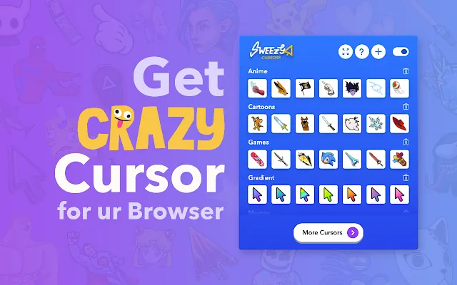 Screenshot 1 of Sweezy Cursors ★ Custom Cursor for Chrome™