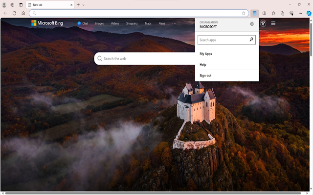 Screenshot 1 of My Apps Secure Sign-in Extension