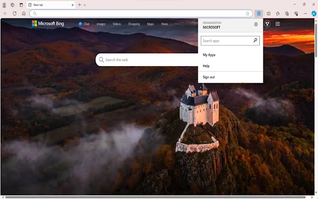 Screenshot 1 of My Apps Secure Sign-in Extension