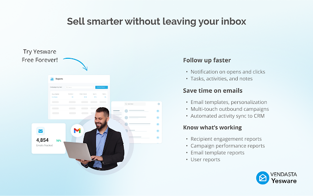 Screenshot 1 of Vendasta Yesware: Smart Sales Outreach From Your Inbox