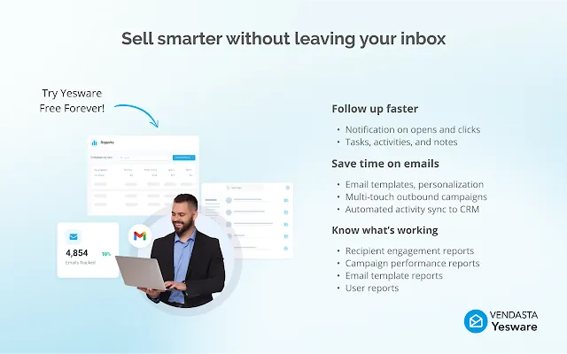 Screenshot 1 of Vendasta Yesware: Smart Sales Outreach From Your Inbox