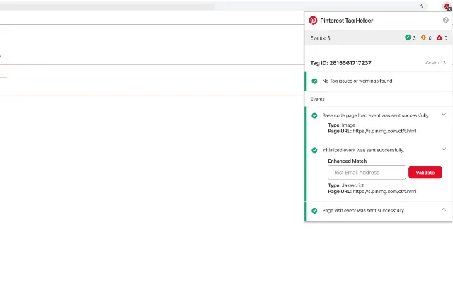 Screenshot 1 of Pinterest Tag Helper
