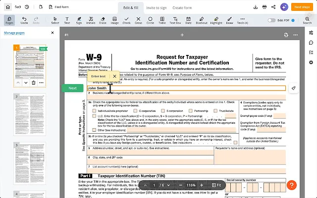 Screenshot 2 of PDF Editor for Chrome:Edit, Fill, Sign, Print