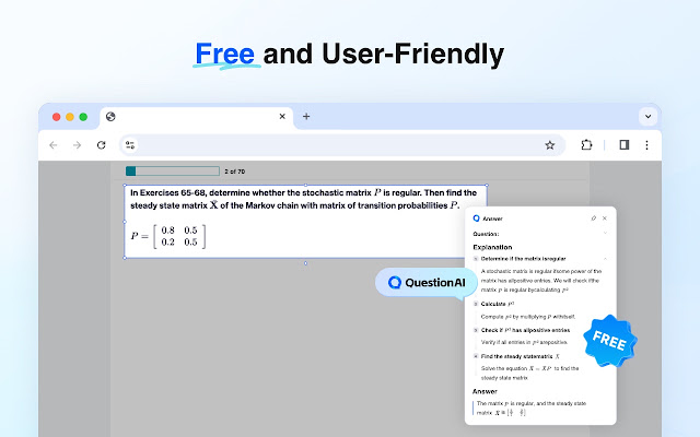 Screenshot 2 of QuestionAI Homework Powered AI Assistant