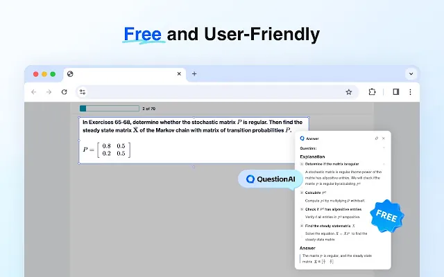 Screenshot 2 of QuestionAI Homework Powered AI Assistant