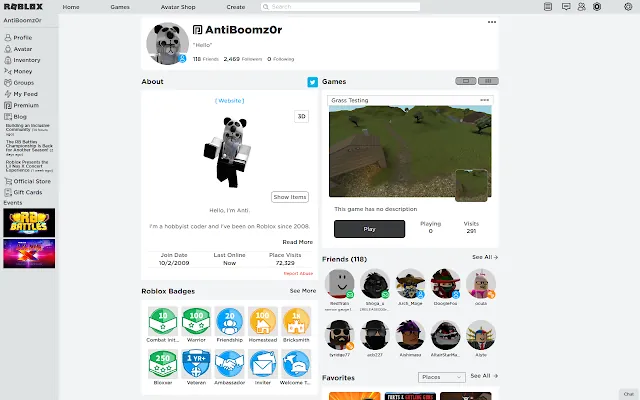 Screenshot 2 of BTRoblox - Making Roblox Better