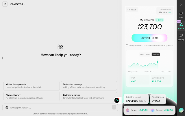 Screenshot 2 of Gata: All-in-One AI Platform with Passive Rewards