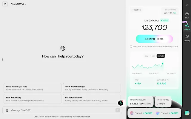 Screenshot 2 of Gata: All-in-One AI Platform with Passive Rewards