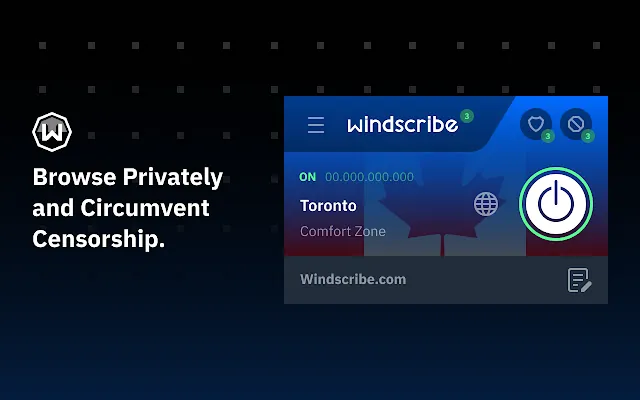 Screenshot 1 of Free VPN For Chrome - VPN Extension - Windscribe