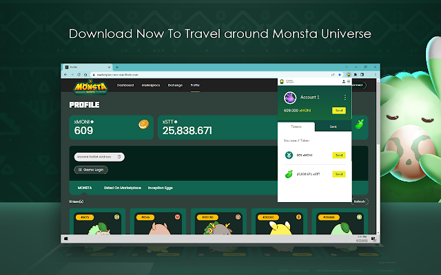 Screenshot 1 of Monsta Wallet