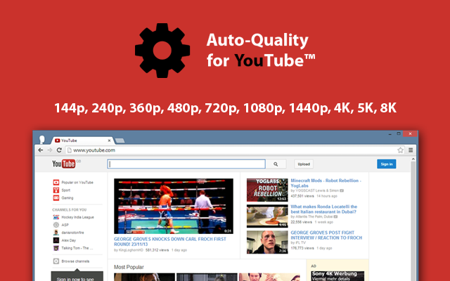 Screenshot 1 of Auto Quality for YouTube™