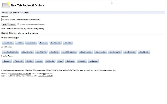 Screenshot 2 of New Tab Redirect