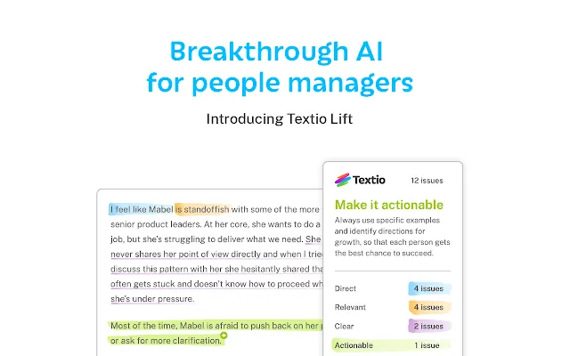 Screenshot 2 of Textio for Chrome