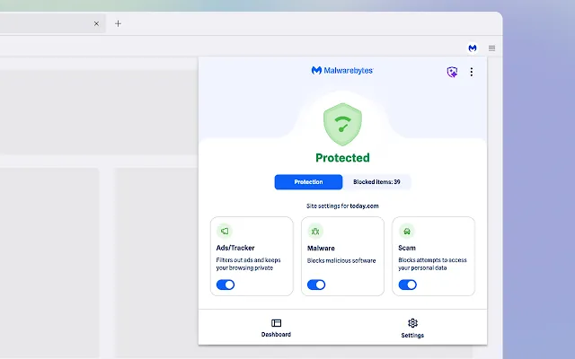 Screenshot 2 of Malwarebytes Browser Guard
