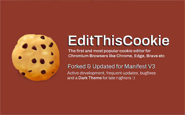Screenshot 1 of EditThisCookie (fork)