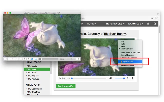Screenshot 1 of Open in VLC™ media player