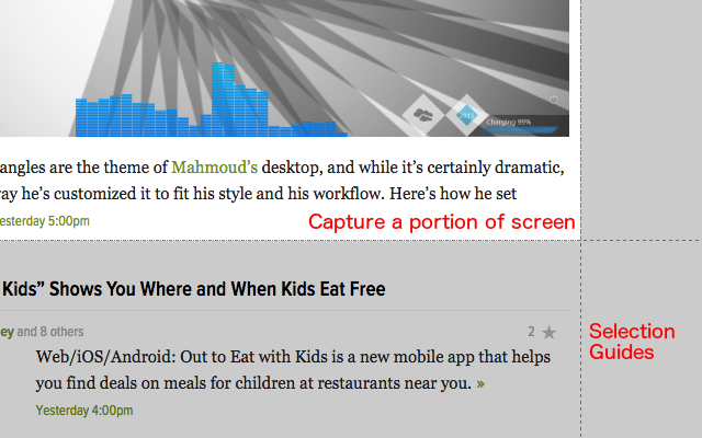 Screenshot 1 of Easy Screenshot - a Web Clipper
