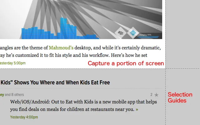 Screenshot 1 of Easy Screenshot - a Web Clipper