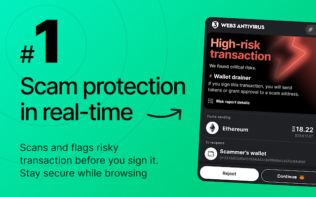 Screenshot 1 of Web3 Antivirus: Protect Crypto Wallet from Scams