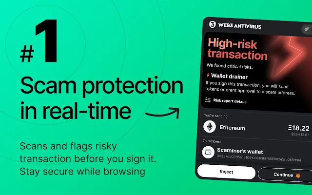 Screenshot 1 of Web3 Antivirus: Protect Crypto Wallet from Scams