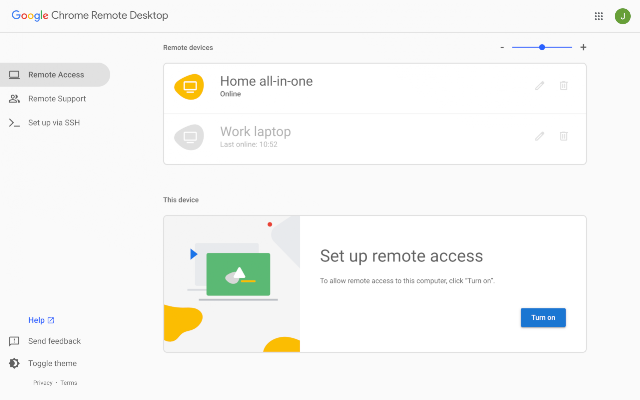 Screenshot 2 of Chrome Remote Desktop