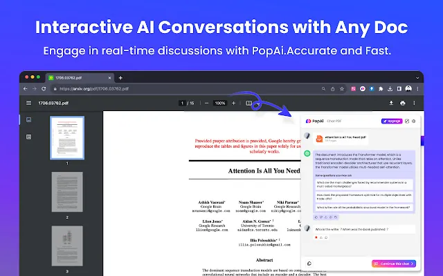 Screenshot 1 of PopAi - Your Personal AI Assistant