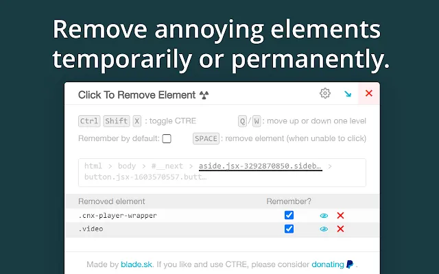 Screenshot 2 of Click to Remove Element
