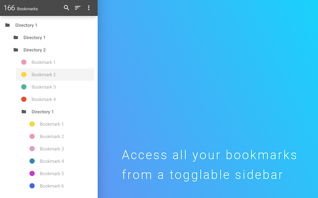 Screenshot 1 of Bookmark Sidebar