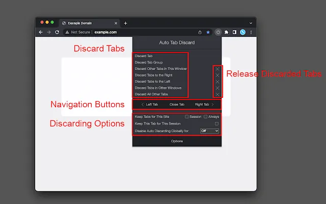 Screenshot 2 of Auto Tab Discard (suspend)
