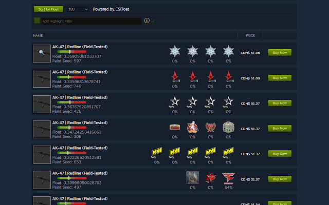 Screenshot 2 of CSFloat Market Checker