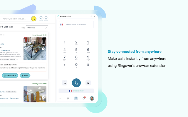 Screenshot 1 of Ringover Dialer – Call, Text or launch campaigns in just One Click
