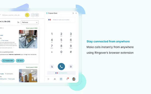 Screenshot 1 of Ringover Dialer – Call, Text or launch campaigns in just One Click