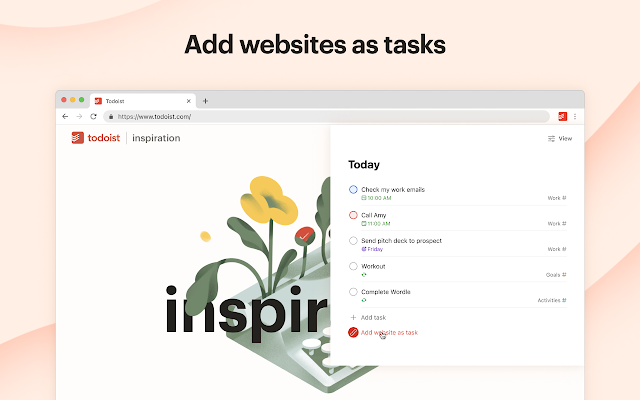 Screenshot 1 of Todoist for Chrome: Planner & Calendar