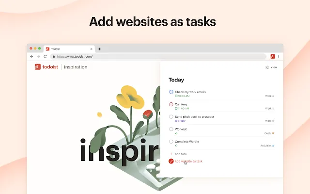 Screenshot 1 of Todoist for Chrome: Planner & Calendar