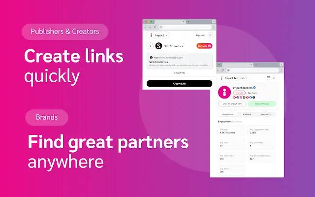 Screenshot 1 of impact.com for Chrome