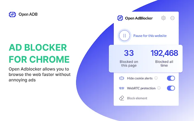 Screenshot 1 of Free Adblocker for Chrome by Open Adblocker