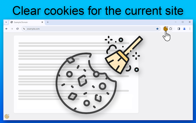 Screenshot 1 of Clear cookies for one site
