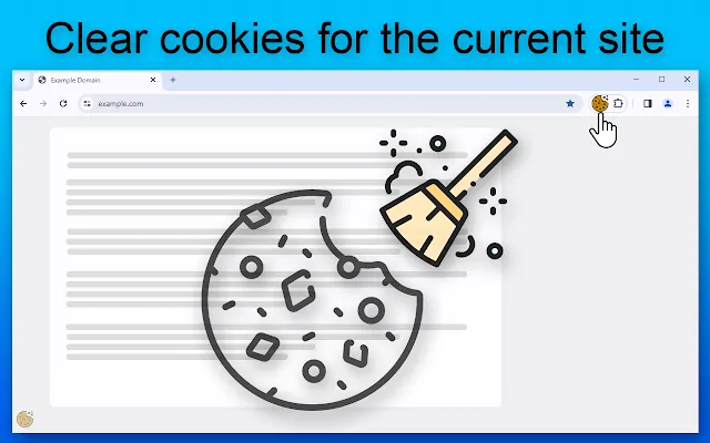 Screenshot 1 of Clear cookies for one site