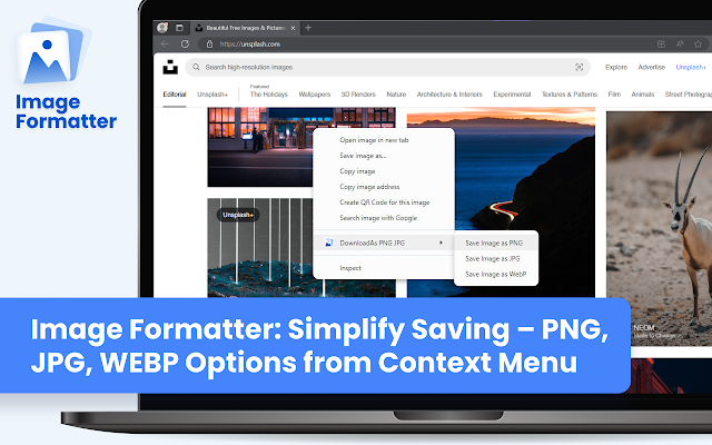 Screenshot 1 of Image Formatter: Save Image As Type