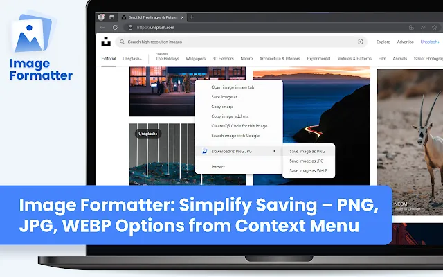 Screenshot 1 of Image Formatter: Save Image As Type