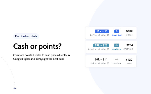 Screenshot 1 of Points Path for Google Flights