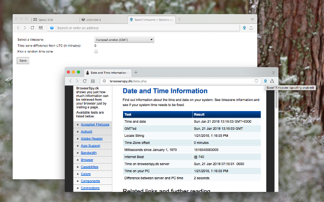 Screenshot 1 of Spoof Timezone