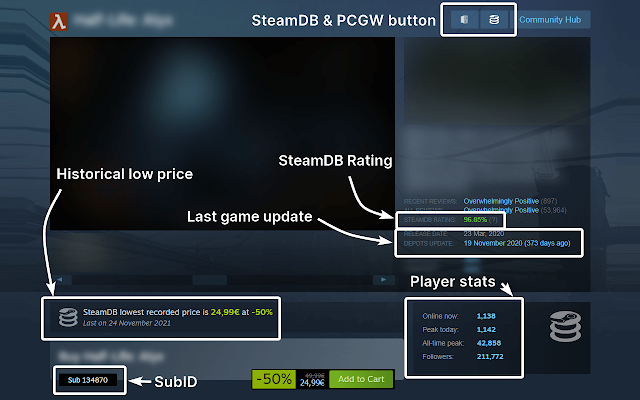 Screenshot 1 of SteamDB