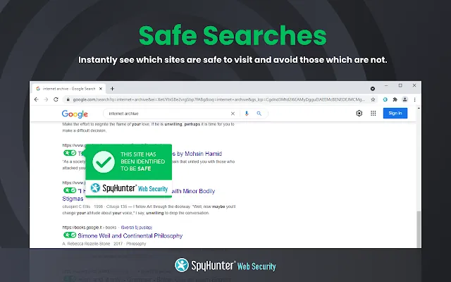 Screenshot 1 of SpyHunter® Web Security