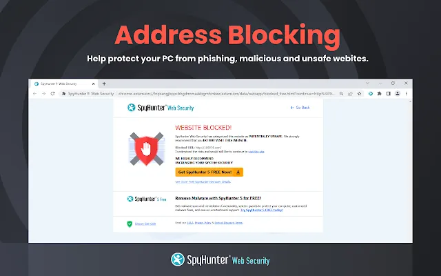 Screenshot 2 of SpyHunter® Web Security