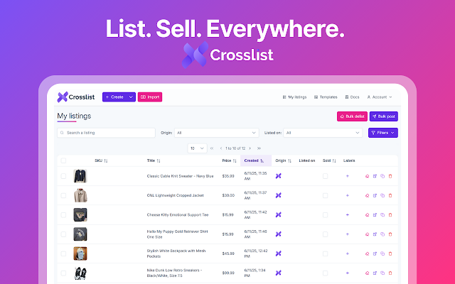 Screenshot 1 of Crosslist